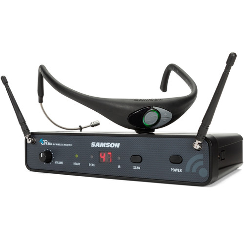 Fitness Affiliate Sound System with 2 Yamaha DBR12 Loudspeakers Bluetooth Receiver and Samson Airline 88x AH8 Headset (Discontinued Components)
