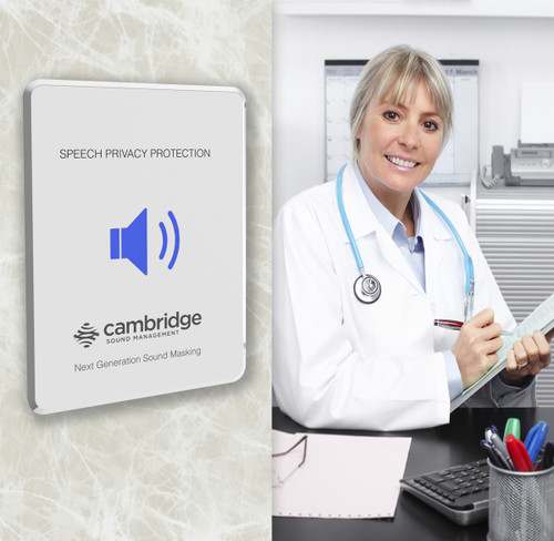 Medical Office Building and Community Health Center Speech Privacy and Sound Masking System by Cambridge