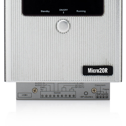 Classroom Sound System with Pure Resonance Audio VCA8 Vector Ceiling Speaker Array and Micro20 Amplified 2.4G Digital Wireless Microphone System