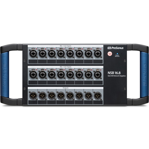 PreSonus NSB 16.8 16x8 AVB-Networked Stage Box with 16 Locking Mic/Line Inputs