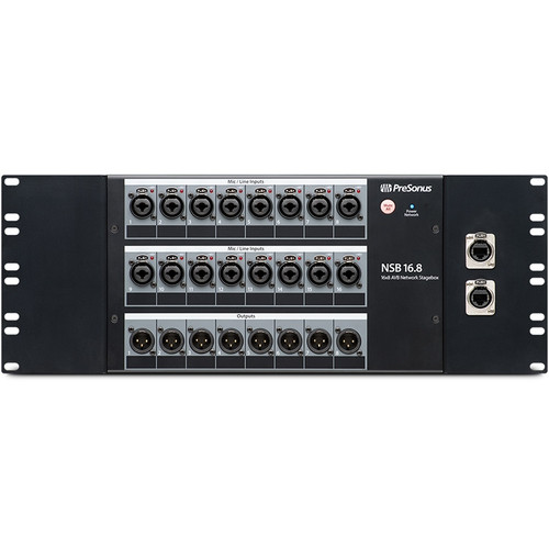 PreSonus NSB 16.8 16x8 AVB-Networked Stage Box with 16 Locking Mic/Line Inputs