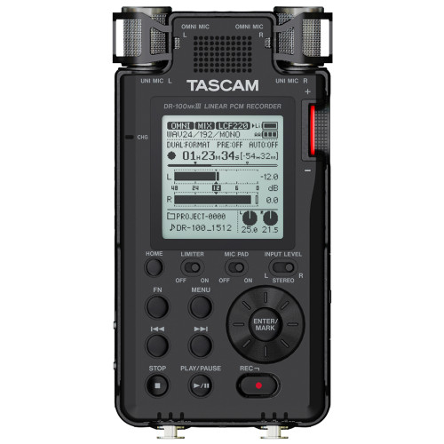 Tascam DR-100mkIII Portable Linear PCM Recorder (Discontinued)