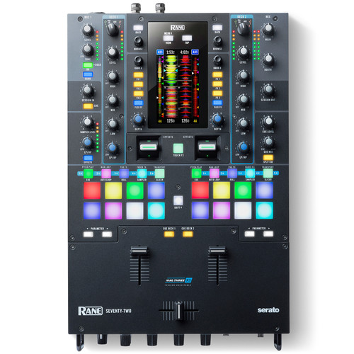 Rane DJ SEVENTY-TWO Battle-Ready 2-Channel DJ Mixer with Touchscreen and Serato DJ (Discontinued)