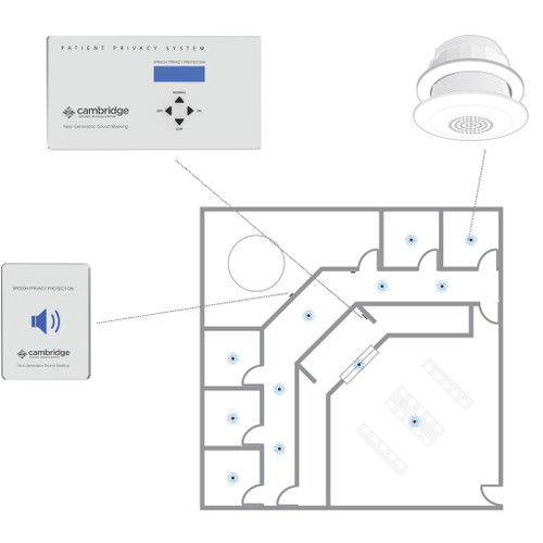 Counseling Center Patient Privacy and Sound Masking System by Cambridge