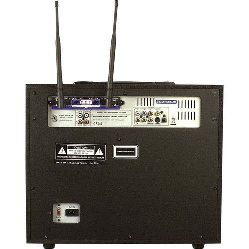 VocoPro DVD-SOUNDMAN 1 Multi-Format 4-Channel Portable Sound System with 2 Wireless Microphones (Discontinued)