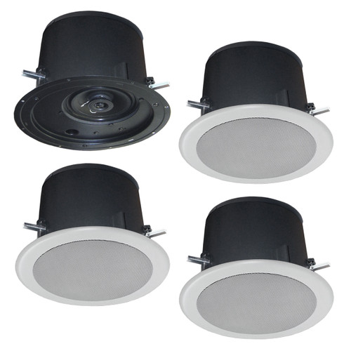 AMK DS64-C Self Amplified 6" Dante Enabled Ceiling Speaker System - 4 Zones