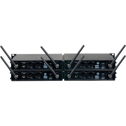 VocoPro UDH-8-ULTRA Eight-Channel UHF Wireless System with 8 Handheld 8 Headsets and 8 Lavalier Microphones (Discontinued)