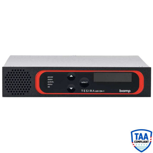 Biamp TesiraLUX OH-1 AVB Video Decoder with HDMI 2.0 Port