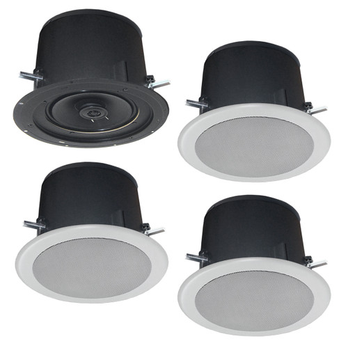 AMK DS84-B Self Amplified 8" Dante Enabled Ceiling Speaker System - 2 Zones