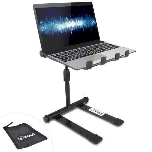Pyle Audio PLPTS55 Universal Portable Foldable Telescoping Height Professional DJ Laptop Stand