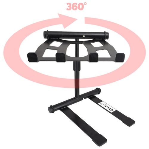 Pyle Audio PLPTS55 Universal Portable Foldable Telescoping Height Professional DJ Laptop Stand