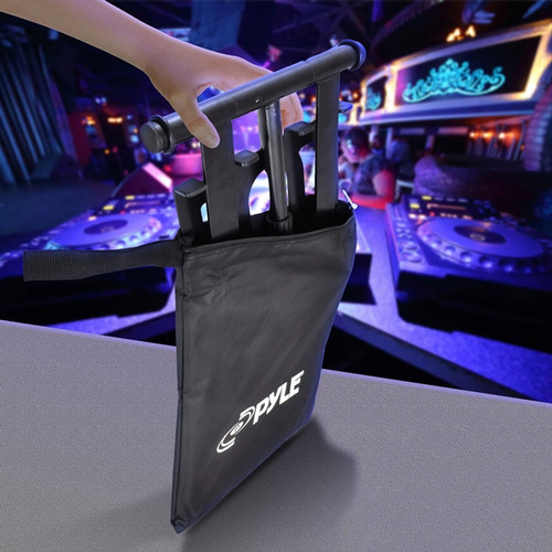 Pyle Audio PLPTS55 Universal Portable Foldable Telescoping Height Professional DJ Laptop Stand