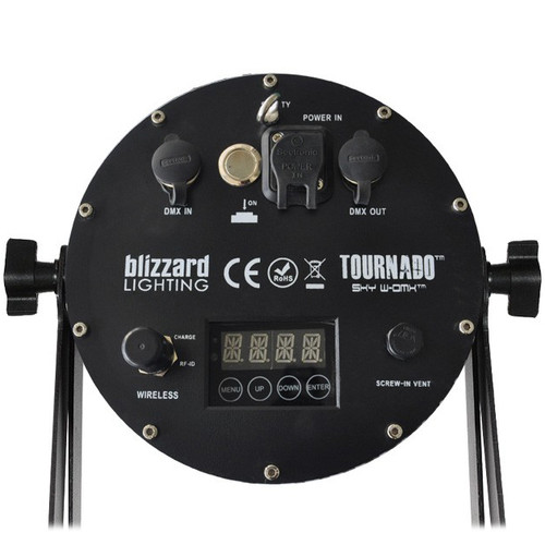 Blizzard Lighting TOURnado Sky W-DMX IP65 Lithium-Ion Battery Powered + Built-In 2.4 GHz Wireless Light Fixture