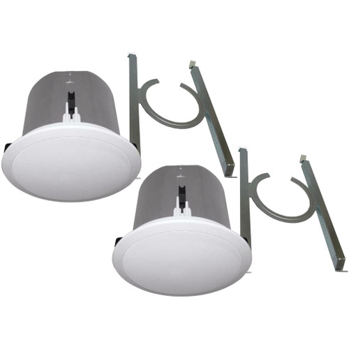 OWI ICM6730SET All-N-One 6.5" 70/100V In-Ceiling Speaker with Built-In Tile Bridge and Backcan - Pair