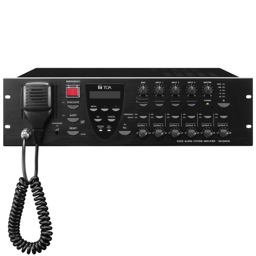 Public Address and Alarm Emergency Evacuation Sound System with Alert Paging and Background Music