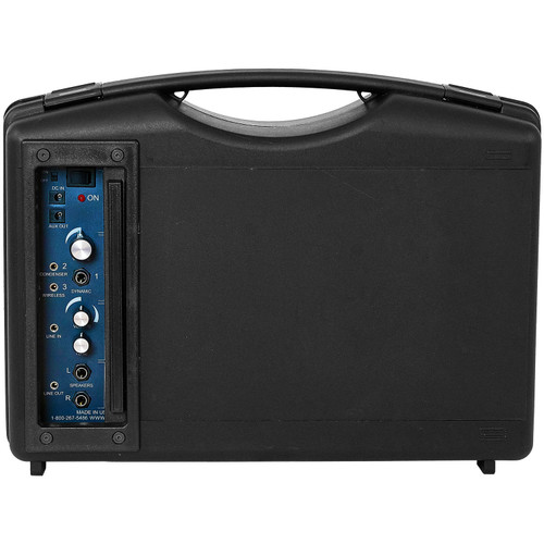 JY Sound SW224A Portable Buddy with Dual Wireless Receiver, Bluetooth, Wireless Handheld, Headset and Lapel Microphone