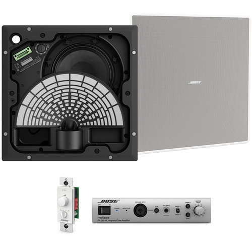 Restaurant Sound System with 2 Bose Professional EdgeMax EM180 Premium In-Ceiling Loudspeakers and IZA 190-HZ Amplifier