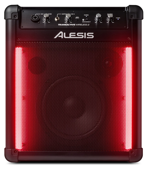 Alesis TransActive Wireless 2 Portable Rechargable Bluetooth Speaker System with Multi-Colored Lighting (Discontinued)