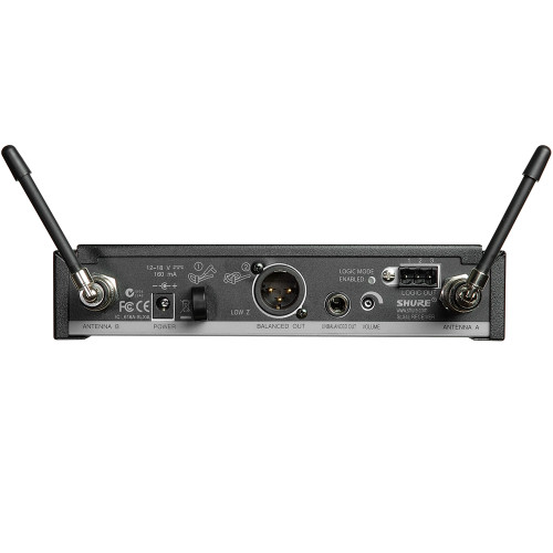 Shure MX415/C 15" Gooseneck Microphone SLX4L Wireless Receiver and MX890 Wireless Desktop Base (Receiver Discontinued)