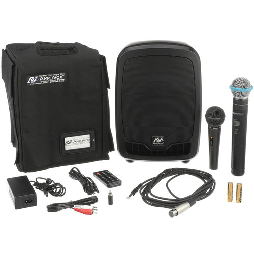 AmpliVox SW725 Wireless Portable Media Player PA System with Handheld Microphone (Discontinued)