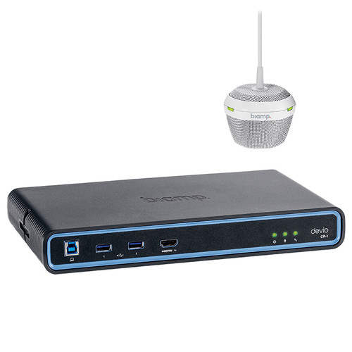 Biamp Devio CR-1C Conference Room System with CR-1 Hub and DCM-1 Ceiling Microphone (Discontinued)