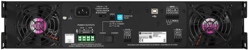 Dynacord C3600FDI DSP Power Amplifier 2 x 1250W at 70V with FIR Drive Technology