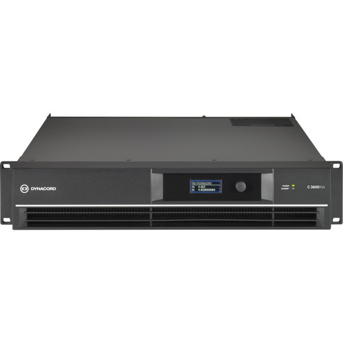 Dynacord C3600FDI DSP Power Amplifier 2 x 1250W at 70V with FIR Drive Technology
