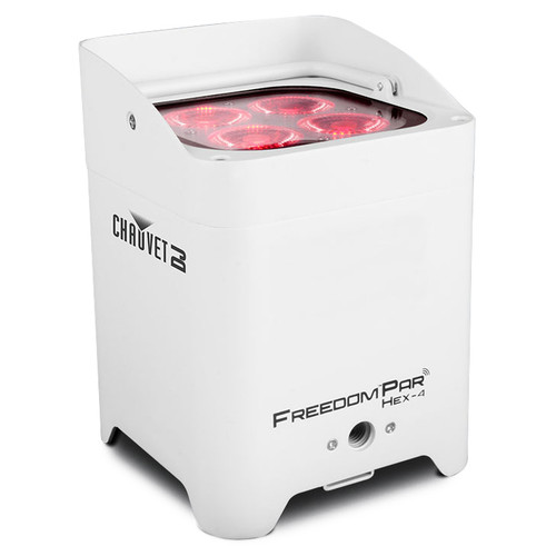 CHAUVET DJ Freedom Par Hex-4 RGBAW+UV Wireless LED PAR - White Housing (Discontinued)