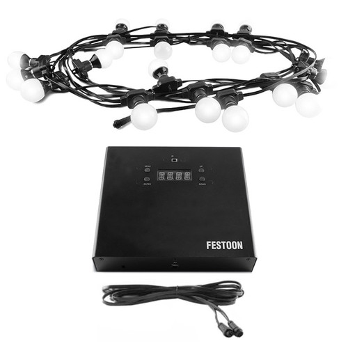 Chauvet Outdoor Hospitality Lighting Package with 4 COLORband PiX IP Indoor/Outdoor Wash Strip Lights and Chauvet DJ Festoon Lights (Discontinued Components)
