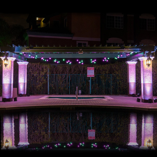 Chauvet Outdoor Hospitality Lighting Package with 4 COLORband PiX IP Indoor/Outdoor Wash Strip Lights and Chauvet DJ Festoon Lights (Discontinued Components)