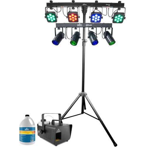 CHAUVET DJ Lighting System 4BAR Tri USB with 4PLAY Light Bar and Haze Machine (Discontinued Components)