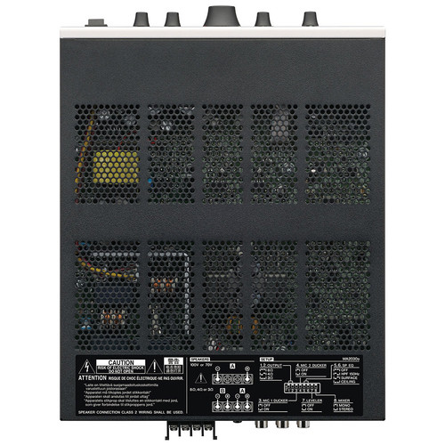 Restaurant Sound System with 4 Yamaha VXS1ML Compact Speakers and MA2030a 2-Channel Mixer Amplifier