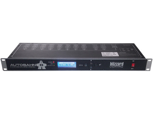 Blizzard Lighting AutoBahn 8 8-port DMX to Artnet with 4-button LCD Control Panel
