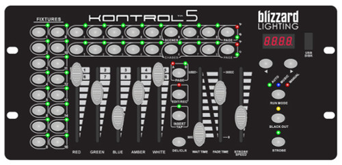Blizzard Lighting Kontrol 5 10-Channel 5 Fader DMX Controller (Discontinued)