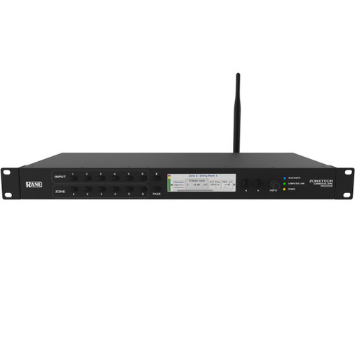 Rane Commercial Zonetech 6-Channel 6-Zone Bluetooth-Enabled DSP Processor (Discontinued)