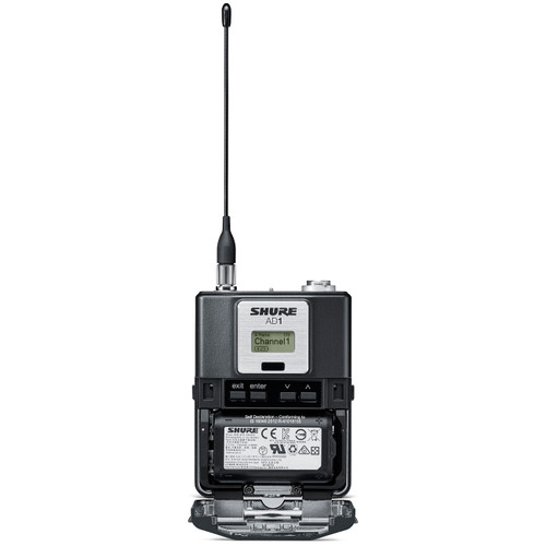 Shure Axient Digital Dual Wireless Bodypack System - Lavalier Microphone or Instrument Cable
