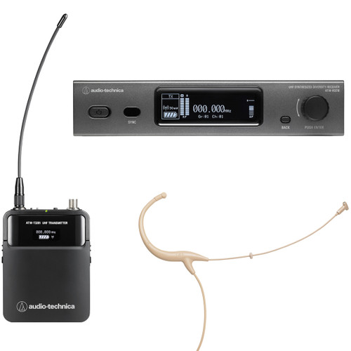 Audio-Technica ATW-3211/894-TH True Diversity UHF Headworn Wireless System - Beige (Discontinued)