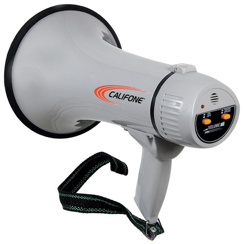 Califone PA-15 15W Handheld Megaphone with Siren Button