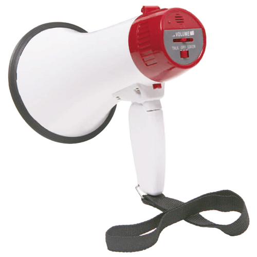 Califone PA8 8W Lightweight Megaphone with Siren Switch (Discontinued)