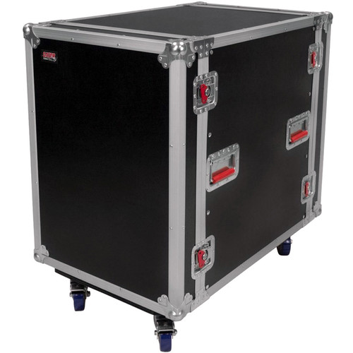 Gator G-TOUR16UCA-24D 16U 24" Deep Audio Road Rack Case with Casters