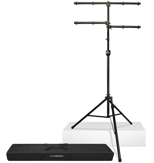Ultimate Support LT-99BL LT Series Multi-Tiered Heavy-Duty Extra Tall Lighting Tree with TeleLock Lift-Assist Technology