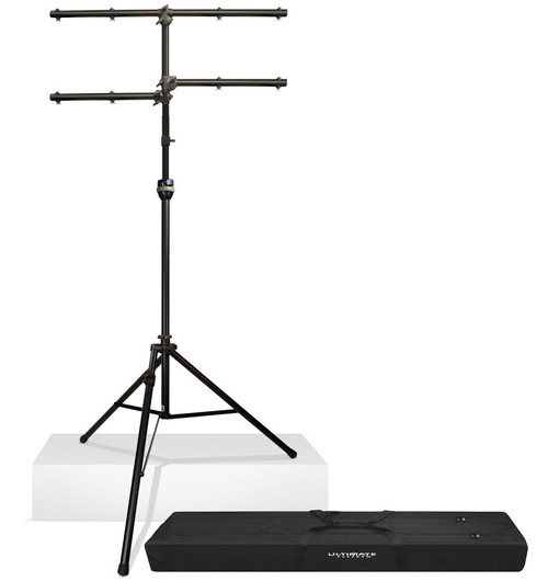 Ultimate Support LT-99BL LT Series Multi-Tiered Heavy-Duty Extra Tall Lighting Tree with TeleLock Lift-Assist Technology