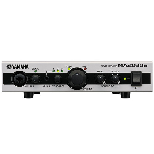 Yamaha MA2030a 2-Channel Compact Mixer Amplifier 70V/100V/4 Ohm/8 Ohm with DSP