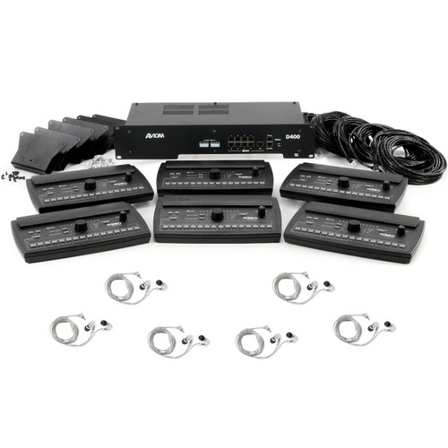 Aviom Mix320-D Personal Monitor Mixing System with Shure SE215 Earphones