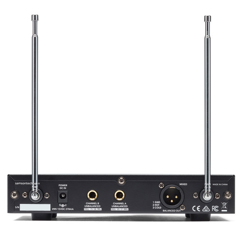 Samson Stage 212 Frequency-Agile, Dual-Channel Handheld VHF Wireless System