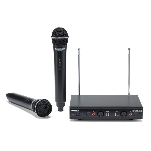 Samson Stage 212 Frequency-Agile, Dual-Channel Handheld VHF Wireless System