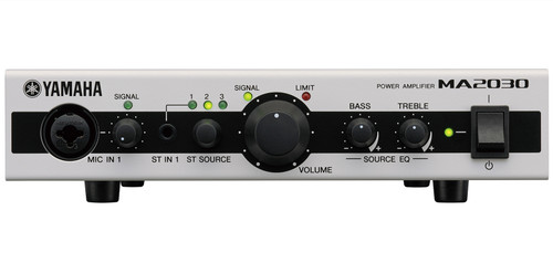 Small Conference Room Sound System with 8 Yamaha VXC and 2 VXS Series Speakers PA2030 Power Amplifier and MA2030 Mixer Amplifier (Discontinued Components)