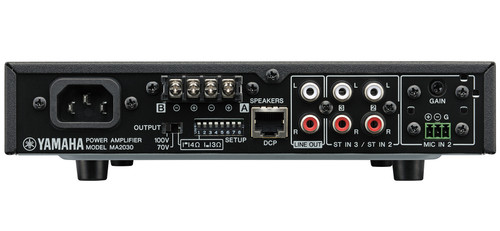 Small Conference Room Sound System with 8 Yamaha VXC and 2 VXS Series Speakers PA2030 Power Amplifier and MA2030 Mixer Amplifier (Discontinued Components)