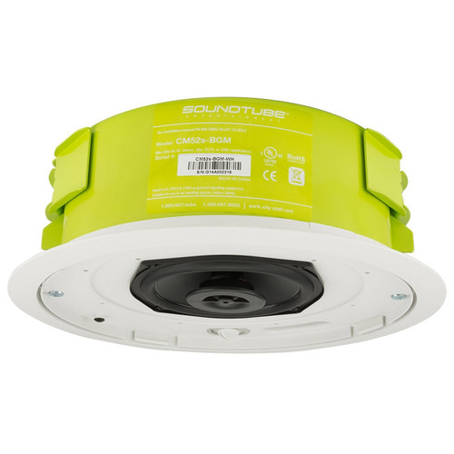 SoundTube CM52s-BGM 5.25" Coaxial In-Ceiling Background Music Shallow Backcan Speaker - White (Discontinued)