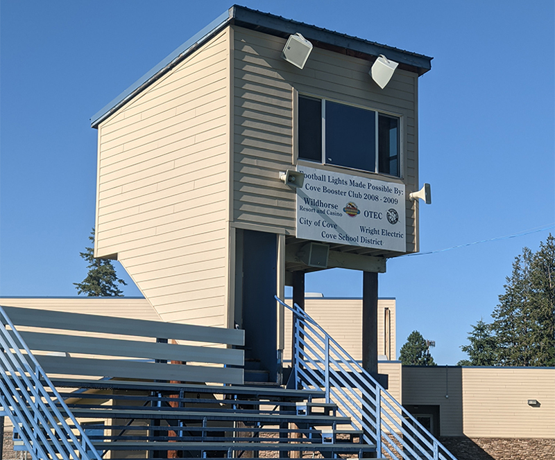 Stadium sound system for Cove School District
